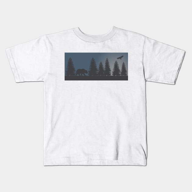 Nature's Horizon Kids T-Shirt by Winterplay